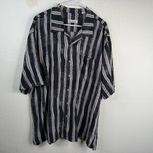 Burma Bibas Men's Shirt Multicolor Sz XL Silk Button Up Retro Hawaiian